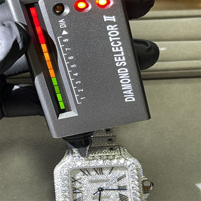 Bezel Round Brilliant Cut Moissanite Watch Hip Hop Custom Bust Down Watch