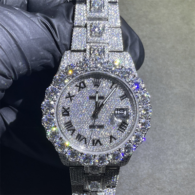 Bust Down Diamond Studded Watch